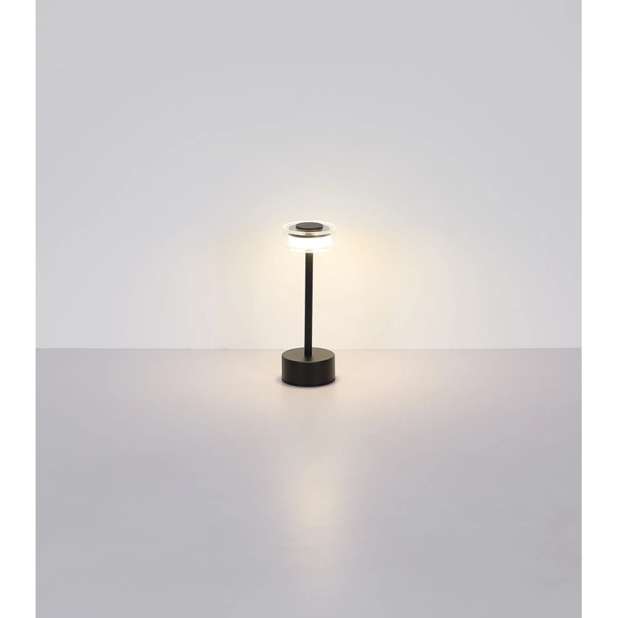 Globo - LED Ściemnialna akumulatorowa dotykowa lampa stołowa LED/2,5W/3,7V 2700/4000/6500K 1800mAh czarna