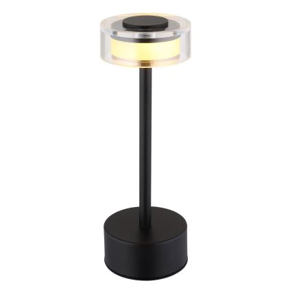 Globo - LED Ściemnialna akumulatorowa dotykowa lampa stołowa LED/2,5W/3,7V 2700/4000/6500K 1800mAh czarna
