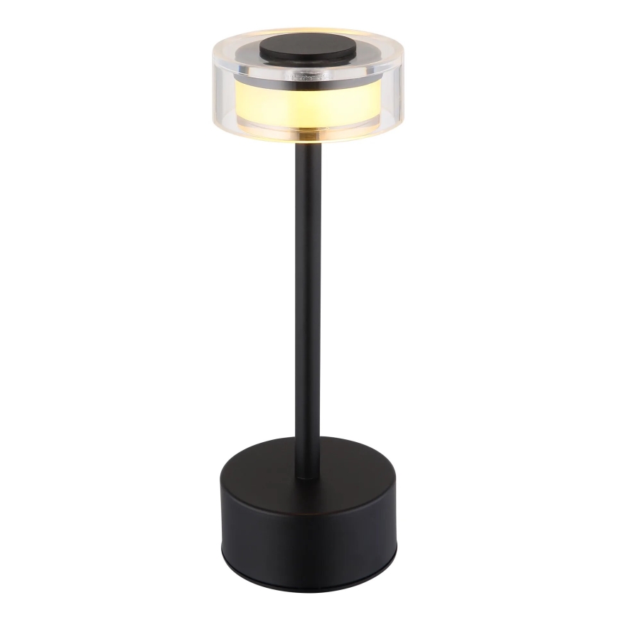Globo - LED Ściemnialna akumulatorowa dotykowa lampa stołowa LED/2,5W/3,7V 2700/4000/6500K 1800mAh czarna