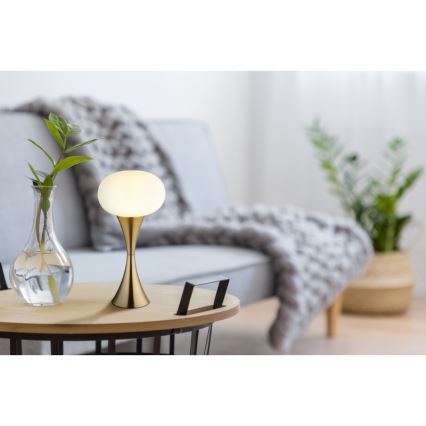 Globo - Złota lampa stołowa 1xE14/25W/230V