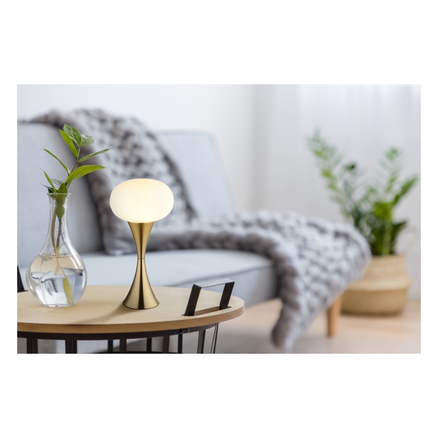 Globo - Złota lampa stołowa 1xE14/25W/230V