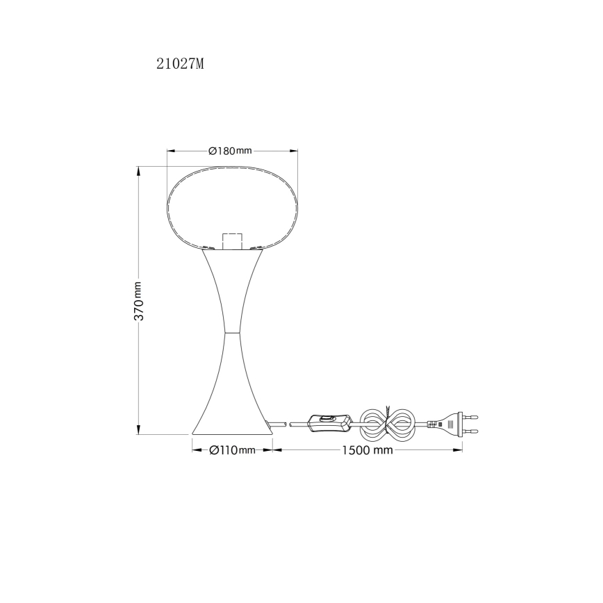 Globo - Złota lampa stołowa 1xE14/25W/230V