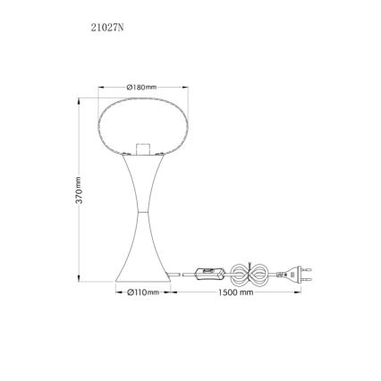 Globo - Lampa stołowa 1xE14/25W/230V matowy chrom