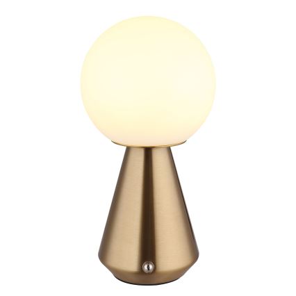 Globo - LED Ściemnialna dotykowa zewnętrzna lampa stołowa LED/1,5W/5V 3000/4500/6500K 1800 mAh IP41 miedź