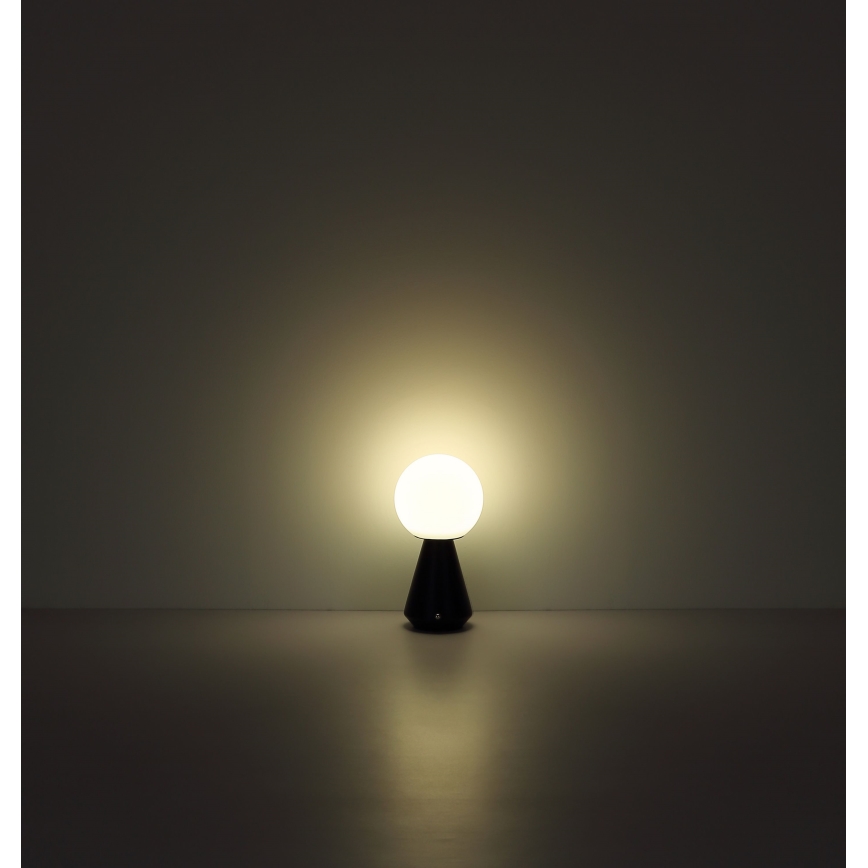 Globo - LED Ściemnialna dotykowa zewnętrzna lampa stołowa LED/1,5W/5V 3000/4500/6500K 1800 mAh IP41 czarny