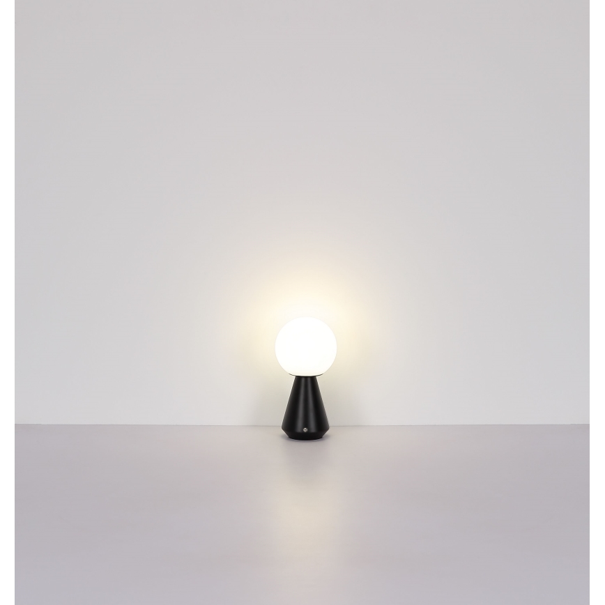 Globo - LED Ściemnialna dotykowa zewnętrzna lampa stołowa LED/1,5W/5V 3000/4500/6500K 1800 mAh IP41 czarny