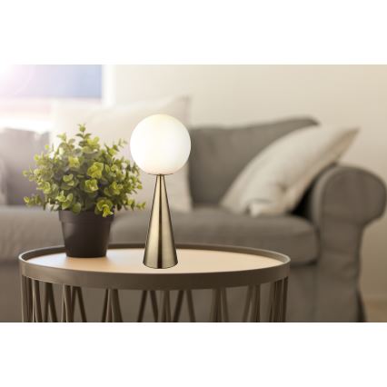 Globo - Lampa stołowa 1xE27/40W/230V mosiądz