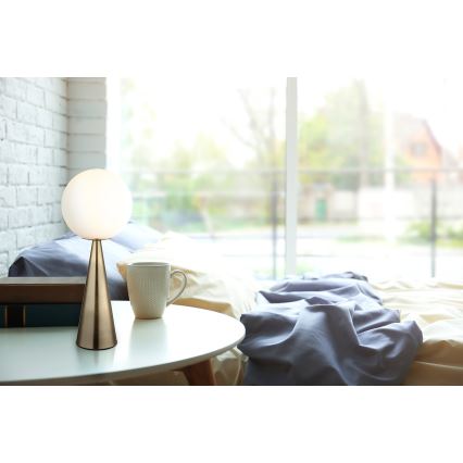 Globo - Lampa stołowa 1xE27/40W/230V mosiądz