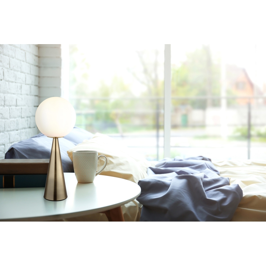 Globo - Lampa stołowa 1xE27/40W/230V mosiądz