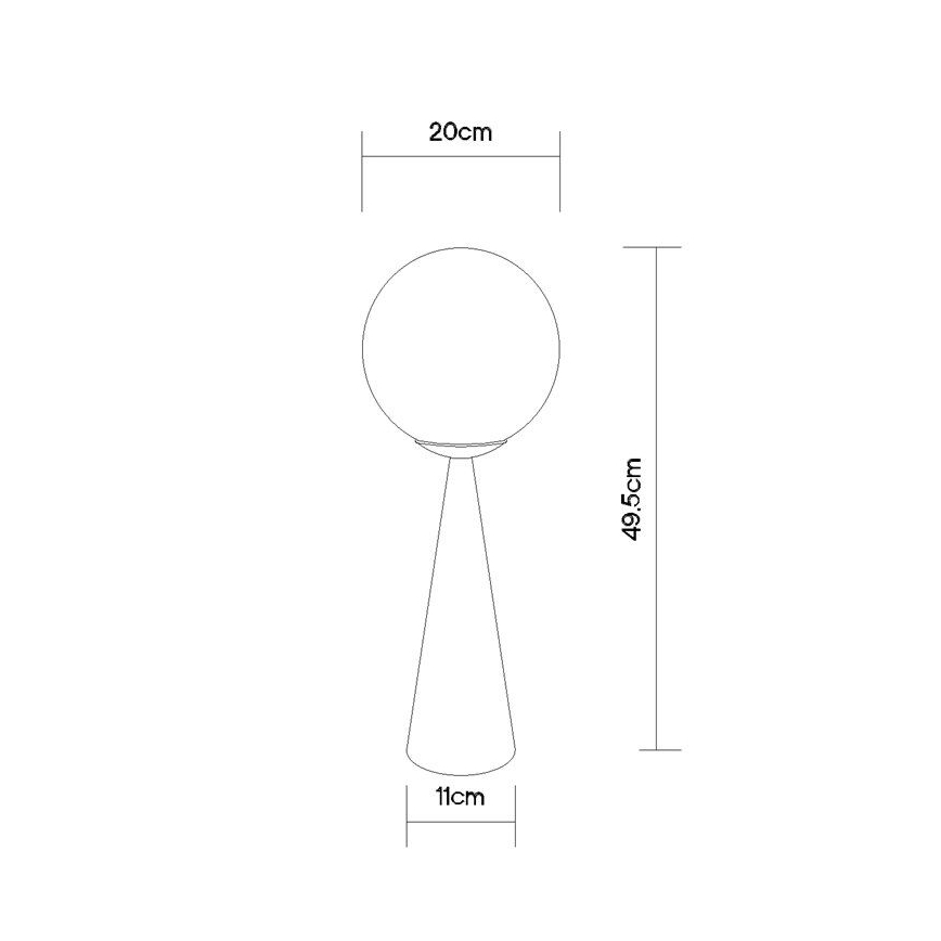 Globo - Lampa stołowa 1xE27/40W/230V mosiądz