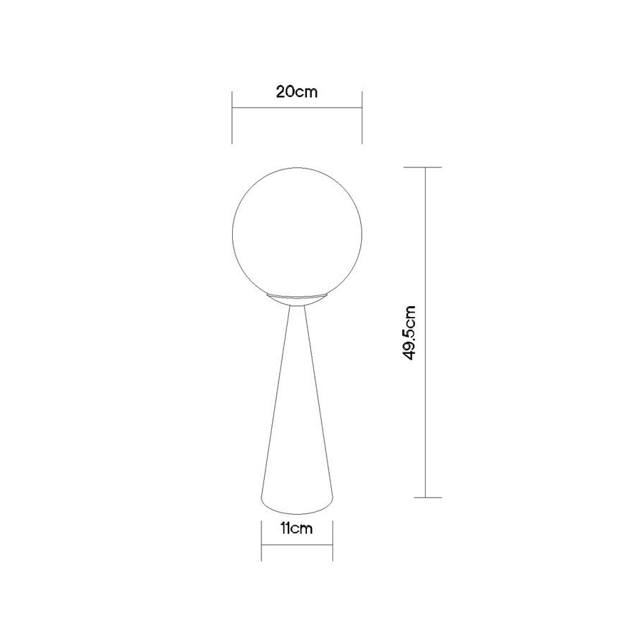 Globo - Lampa stołowa 1xE27/40W/230V matowy chrom