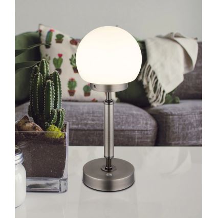 Globo - LED Ściemnialna ładowalny dotykowa Lampa stołowa LED/2,5W/5V 1800mAh 2700/4000/6500K antracyt