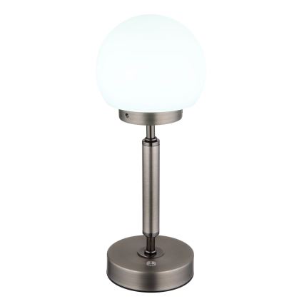 Globo - LED Ściemnialna ładowalny dotykowa Lampa stołowa LED/2,5W/5V 1800mAh 2700/4000/6500K antracyt
