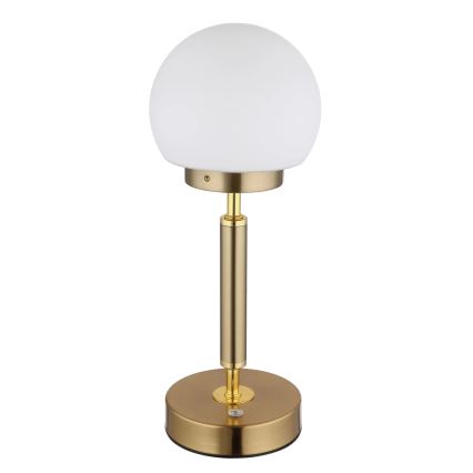 Globo - LED Ściemnialna ładowalny dotykowa Lampa stołowa LED/2,5W/5V 1800mAh 2700/4000/6500K mosiądz