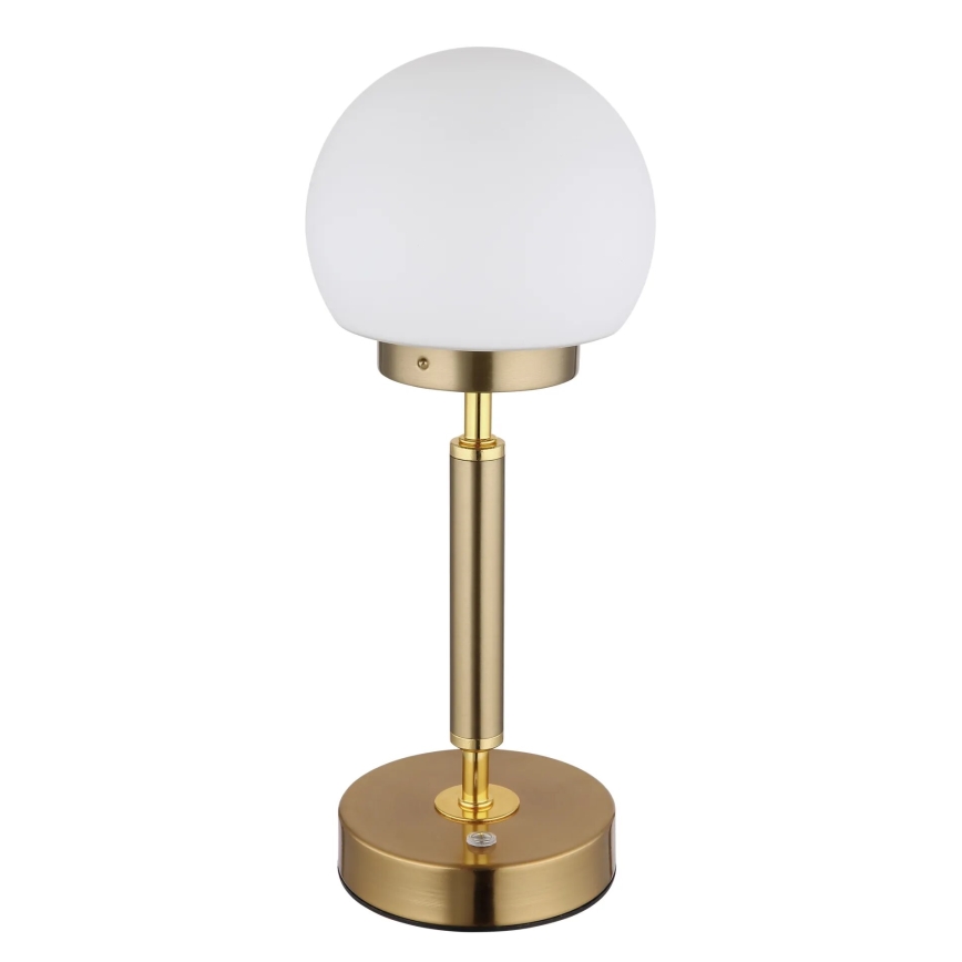 Globo - LED Ściemnialna ładowalny dotykowa Lampa stołowa LED/2,5W/5V 1800mAh 2700/4000/6500K mosiądz