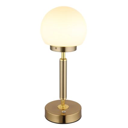 Globo - LED Ściemnialna ładowalny dotykowa Lampa stołowa LED/2,5W/5V 1800mAh 2700/4000/6500K mosiądz