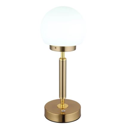 Globo - LED Ściemnialna ładowalny dotykowa Lampa stołowa LED/2,5W/5V 1800mAh 2700/4000/6500K mosiądz