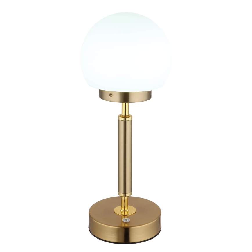 Globo - LED Ściemnialna ładowalny dotykowa Lampa stołowa LED/2,5W/5V 1800mAh 2700/4000/6500K mosiądz