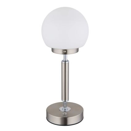 Globo - LED Ściemnialna ładowalny dotykowa Lampa stołowa LED/2,5W/5V 1800mAh 2700/4000/6500K matowy chrom