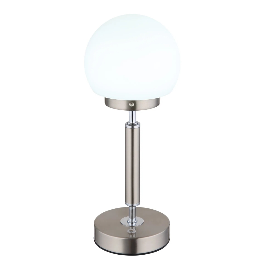 Globo - LED Ściemnialna ładowalny dotykowa Lampa stołowa LED/2,5W/5V 1800mAh 2700/4000/6500K matowy chrom