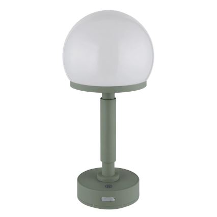 Globo - LED Ściemnialna ładowalny dotykowa Lampa stołowa LED/2,5W/5V 1800mAh 2800K zielony
