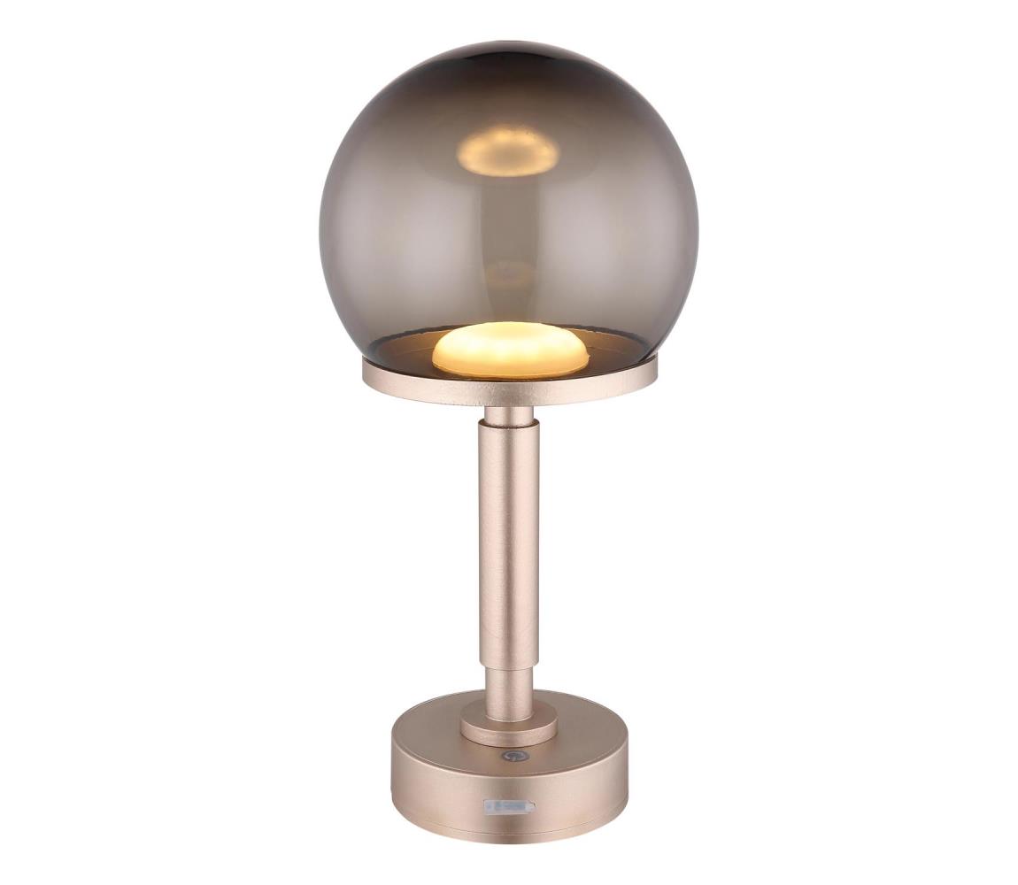 Globo 21034CH - LED Ład. dotykowa lampa stołowa HAKU LED/2,5W/5V 2700/4000/6500K rose