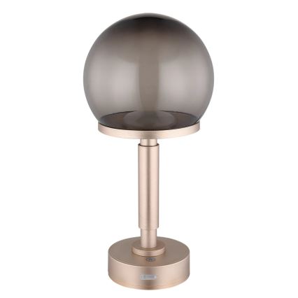 Globo - LED Ściemnialna ładowalny dotykowa Lampa stołowa LED/2,5W/5V 1800mAh 2700/4000/6500K Rose gold