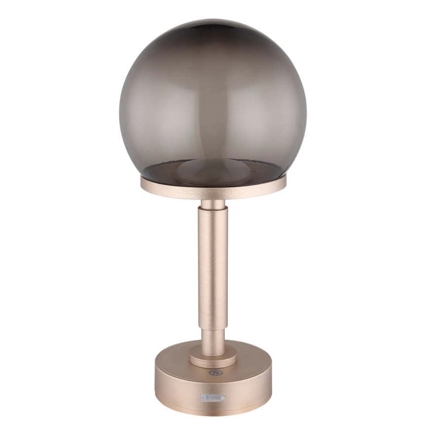 Globo - LED Ściemnialna ładowalny dotykowa Lampa stołowa LED/2,5W/5V 1800mAh 2700/4000/6500K Rose gold