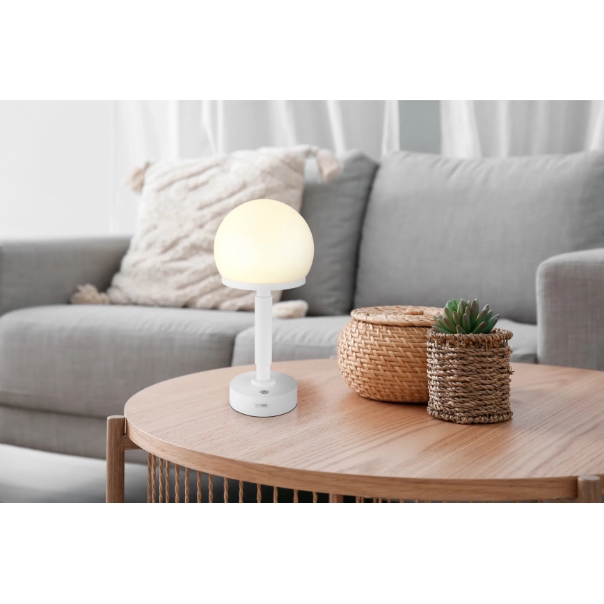 Globo - LED Ściemnialna ładowalny dotykowa Lampa stołowa LED/2,5W/5V 1800mAh 2800K biały