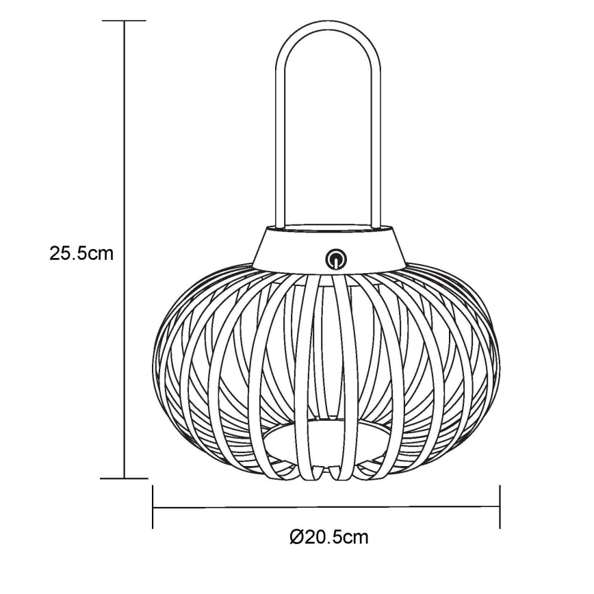 Globo - LED ściemnialna dotykowa ładowalna lampka stołowa LED/1W/3,7V 1500 mAh