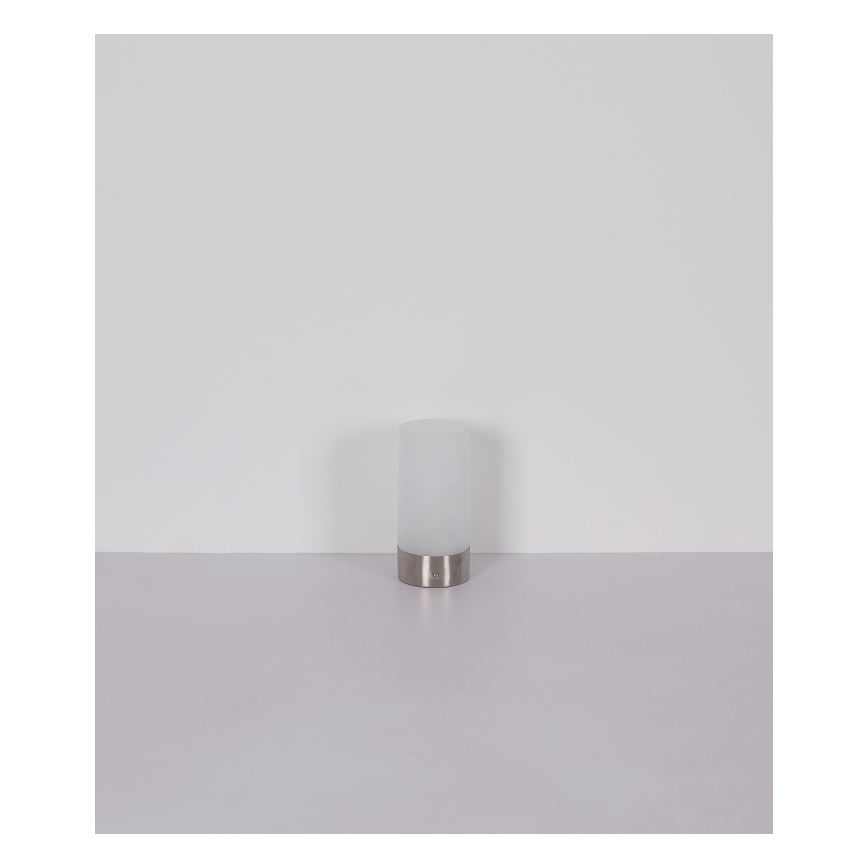 Globo - LED RGBW Ściemnialna zewnętrzna dotykowa lampa stołowa LED/1,8W/5V 1500 mAh IP44 matowy chrom