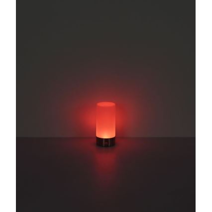 Globo - LED RGBW Ściemnialna zewnętrzna dotykowa lampa stołowa LED/1,8W/5V 1500 mAh czarna