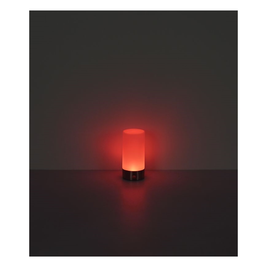 Globo - LED RGBW Ściemnialna zewnętrzna dotykowa lampa stołowa LED/1,8W/5V 1500 mAh czarna