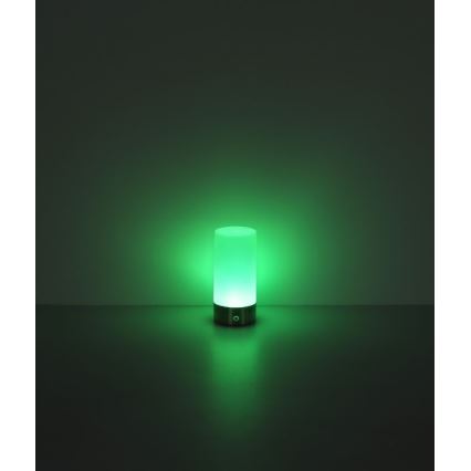 Globo - LED RGBW Ściemnialna zewnętrzna dotykowa lampa stołowa LED/1,8W/5V 1500 mAh czarna