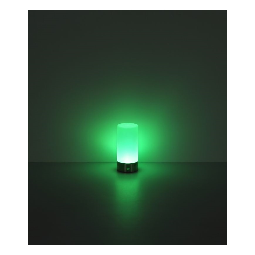 Globo - LED RGBW Ściemnialna zewnętrzna dotykowa lampa stołowa LED/1,8W/5V 1500 mAh czarna