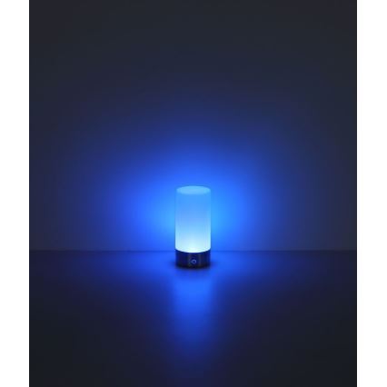 Globo - LED RGBW Ściemnialna zewnętrzna dotykowa lampa stołowa LED/1,8W/5V 1500 mAh czarna