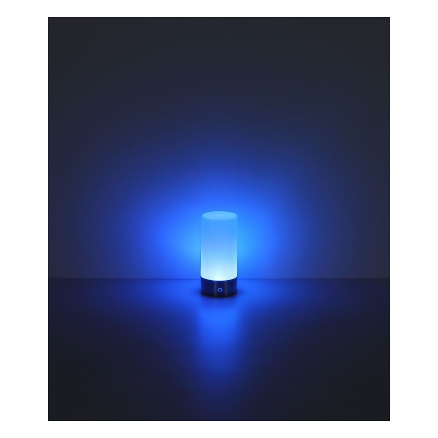 Globo - LED RGBW Ściemnialna zewnętrzna dotykowa lampa stołowa LED/1,8W/5V 1500 mAh czarna