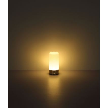 Globo - LED RGBW Ściemnialna zewnętrzna dotykowa lampa stołowa LED/1,8W/5V 1500 mAh czarna