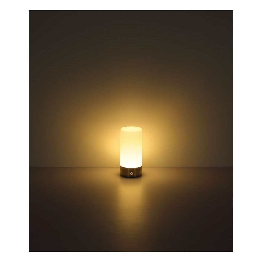 Globo - LED RGBW Ściemnialna zewnętrzna dotykowa lampa stołowa LED/1,8W/5V 1500 mAh czarna