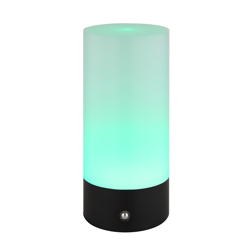 Globo - LED RGBW Ściemnialna zewnętrzna dotykowa lampa stołowa LED/1,8W/5V 1500 mAh czarna