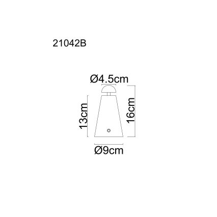 Globo - LED ściemniana dotykowa ładowalna lampka biurkowa LED/1,2W/5V 1200 mAh