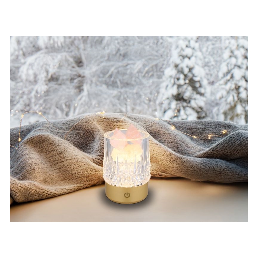 Globo - LED Ściemnialna dotykowa lampa stołowa LED/1W/5V 3000K 1200 mAh złota