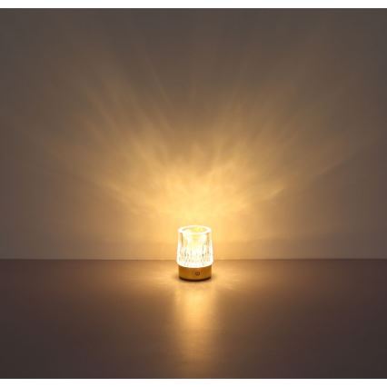 Globo - LED Ściemnialna dotykowa lampa stołowa LED/1W/5V 3000K 1200 mAh złota