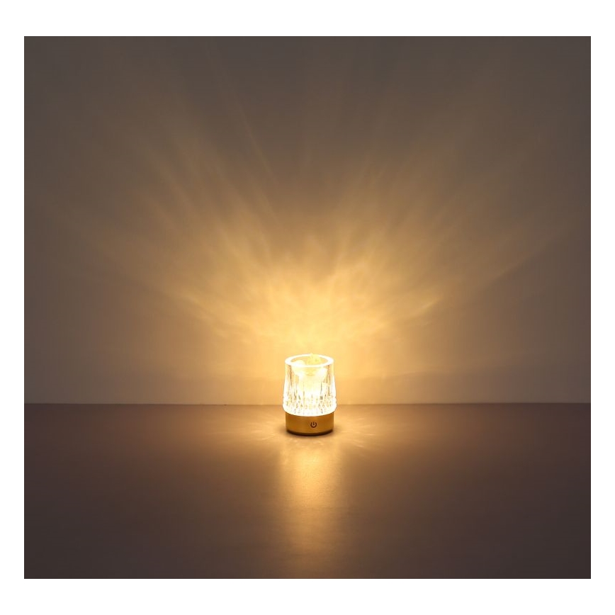 Globo - LED Ściemnialna dotykowa lampa stołowa LED/1W/5V 3000K 1200 mAh złota