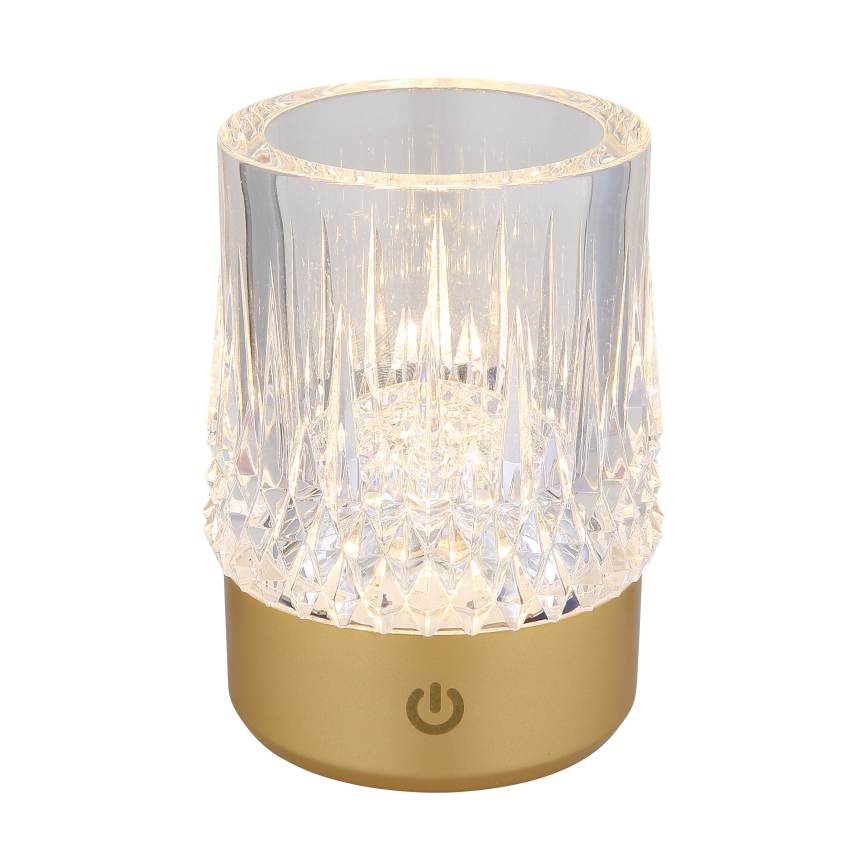 Globo - LED Ściemnialna dotykowa lampa stołowa LED/1W/5V 3000K 1200 mAh złota