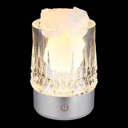 Globo - LED ściemniana dotykowa lampa stołowa LED/1W/5V 3000K 1200 mAh srebrna