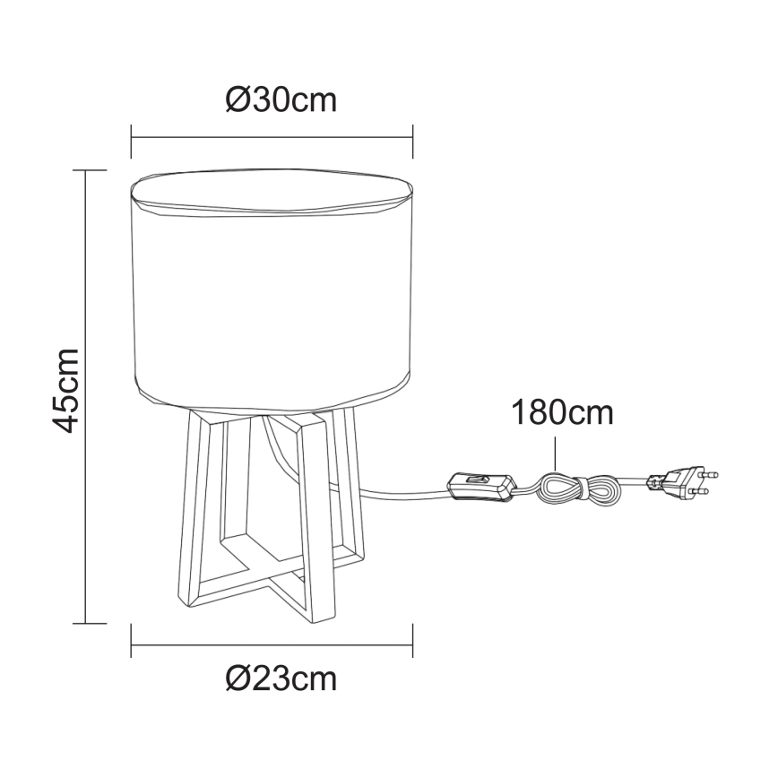 Globo - Lampa stołowa 1xE14/40W/230V brązowy