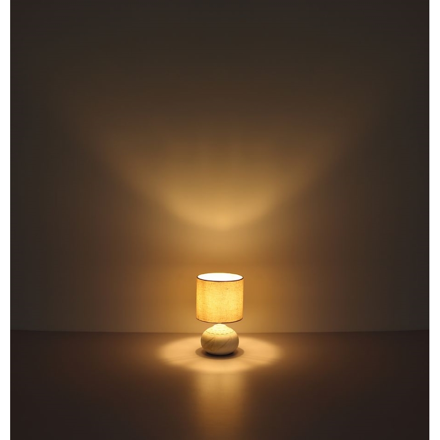 Globo - Lampa stołowa 1xE14/40W/230V beżowy/keramika