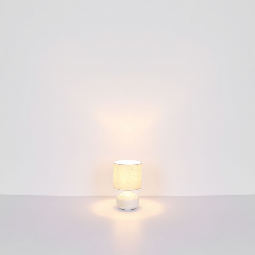 Globo - Lampa stołowa 1xE14/40W/230V beżowy/keramika