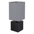 Globo 21628ALU - Lampa stołowa VALENTINO 1xE27/7W/230V czarny/antracyt